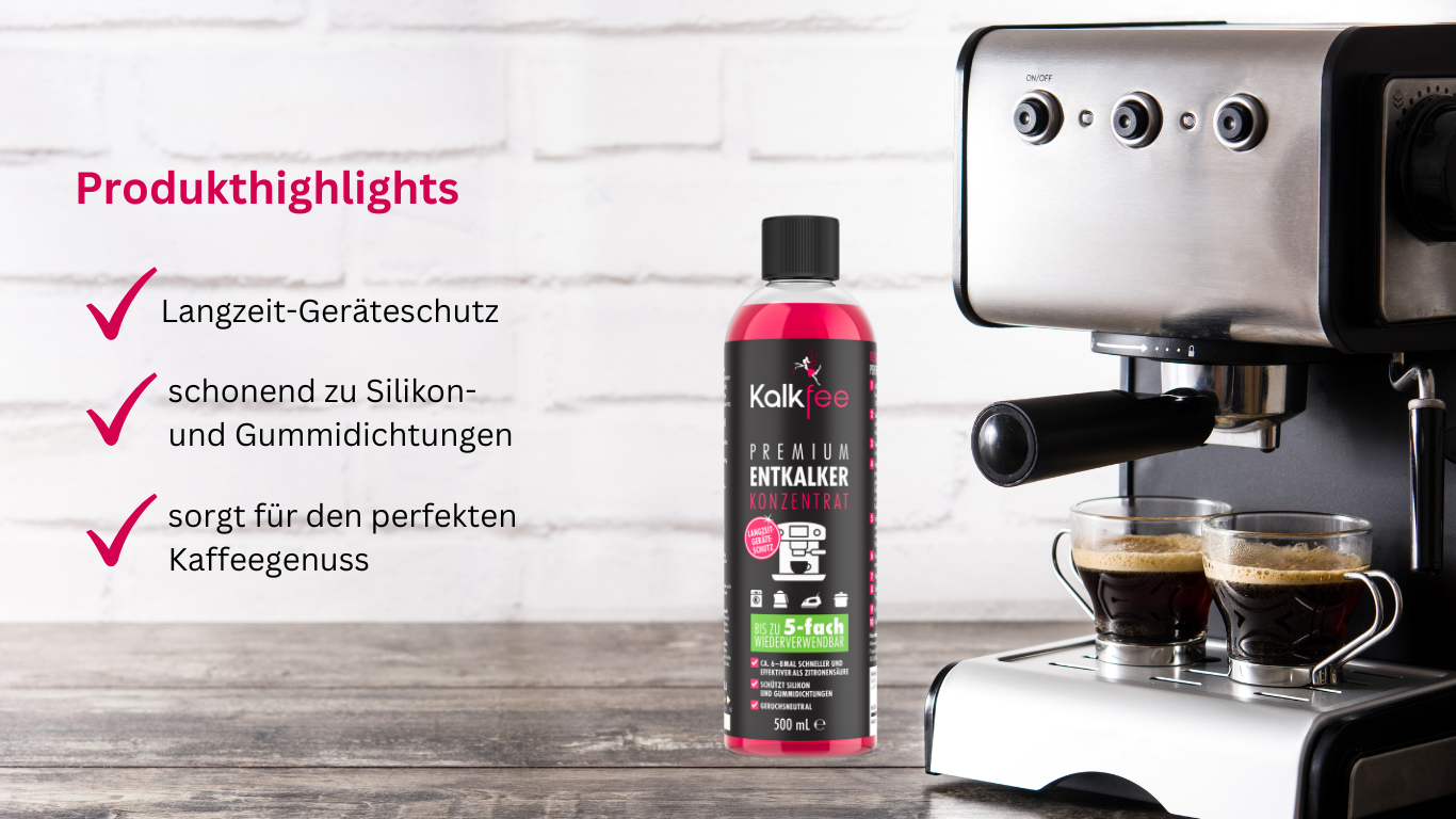 Entkalker schont Gummidichtungen und Silikone